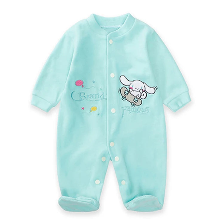 ```Unisex Baby Christmas Romper with Long Sleeves and Cartoon Hood, Ideal for Spring and Autumn```