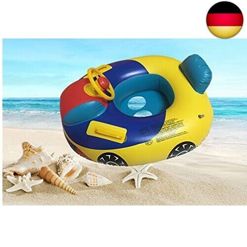 Easy Cute Inflatable Baby Swim Ring, Baby Car Swimming