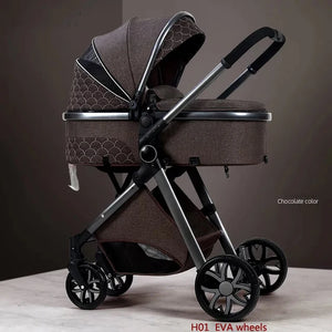 New 3 in 1 Baby Stroller High Landscape Carriage Light Newborn Pram Shock Proof Two Way 2 in 1 Kid Car Baby Comfort Cart 2024