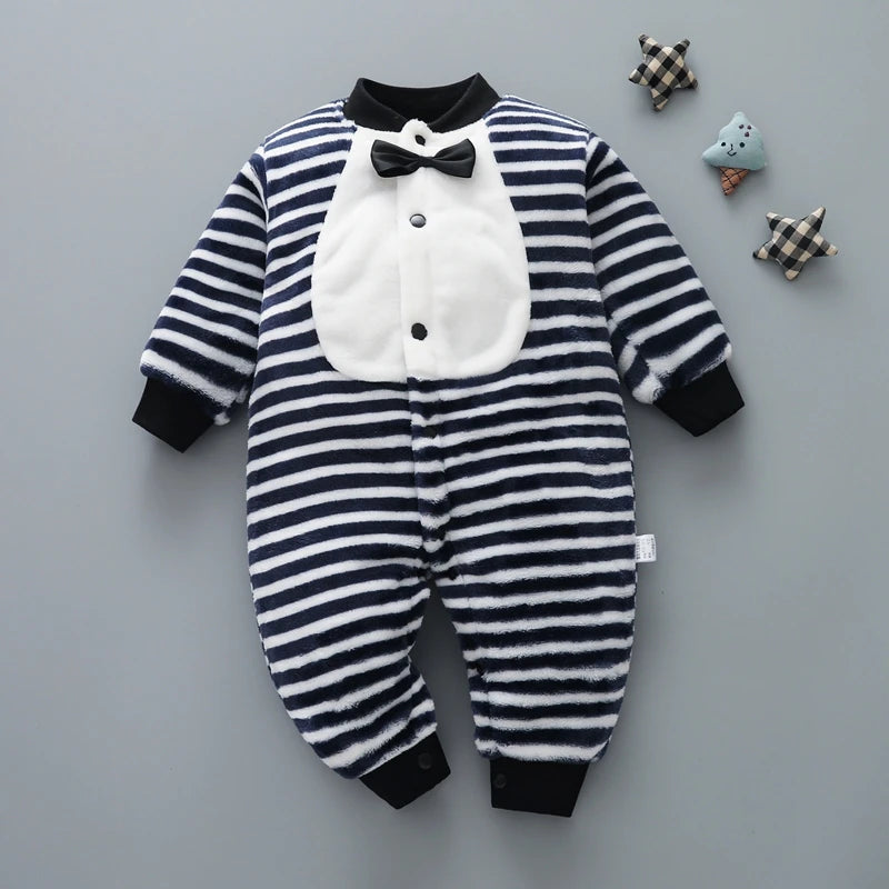 Newborn Baby Clothes: Infant Jacket and Jumpsuit Set for Spring and Winter