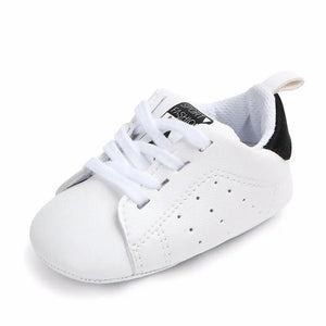 Infant Soft Sole Lace Up Sneakers for Baby Boys and Girls - 0-18 Months