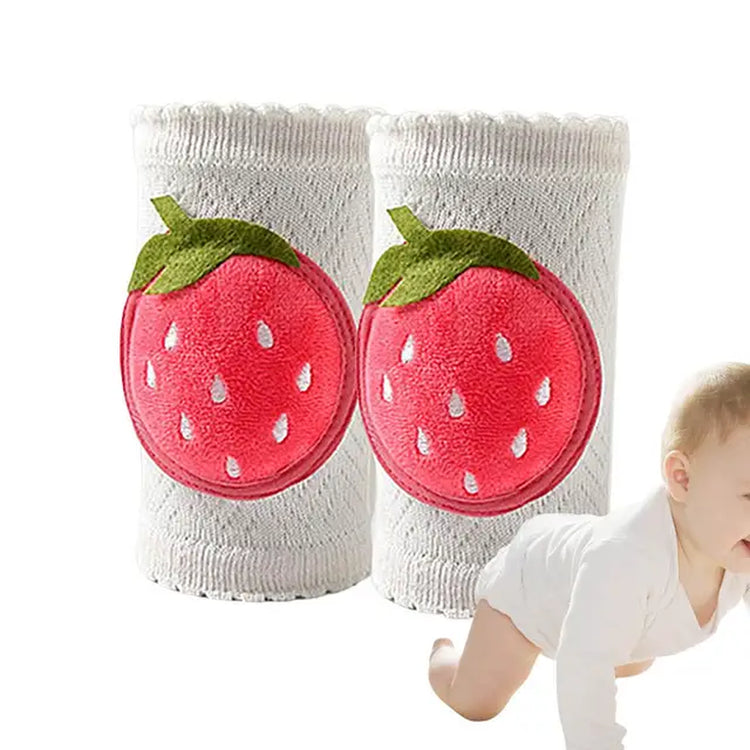 Professional Title: "Set of 2 Baby Crawling Knee Pads - Thickened, Anti-Slip, Machine Washable Toddler Kneepads for Safety"