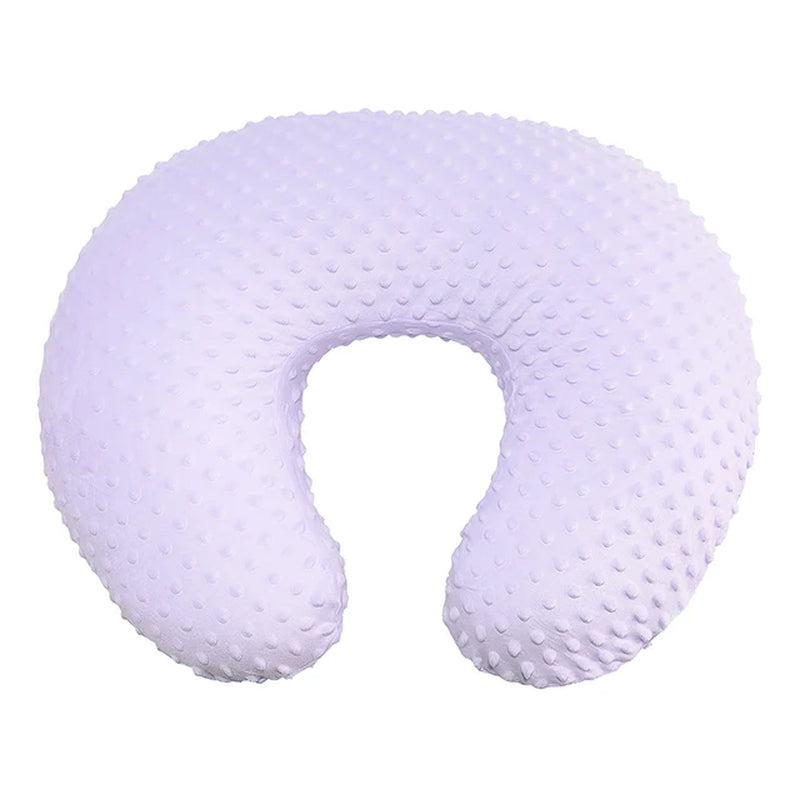 Baby Nursing Pillow Cover Minky Breastfeeding Pillow Slipcover Ultra Soft Snug Fits on Newborn Nursing Pillow