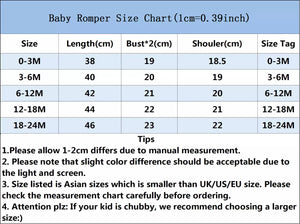 Newborn Infant Unisex Cotton Bodysuit with Funny Print - Short Sleeve Baby Playsuit for Ages 0-24 Months