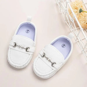 Children's Leather Casual Shoes with Soft-Sole and Non-Slip Design for Infants and Toddlers (0-18M) - 3 Color Options