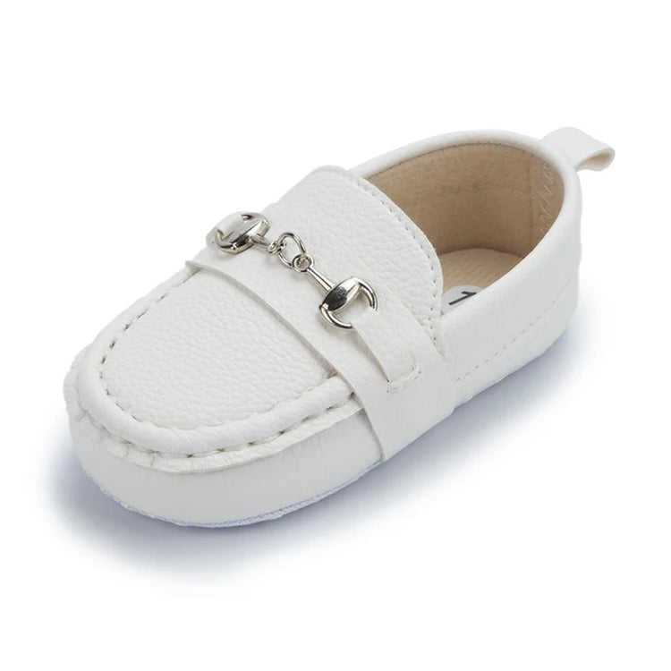 Children's Leather Casual Shoes with Soft-Sole and Non-Slip Design for Infants and Toddlers (0-18M) - 3 Color Options