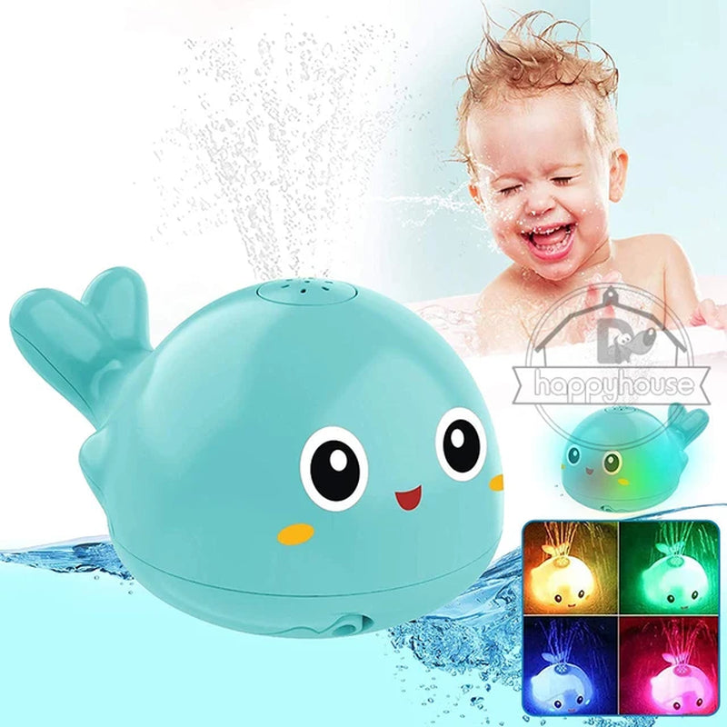 Electric Whale Bath Ball with Light Music and LED Lights - Baby Bath Toys for Kids