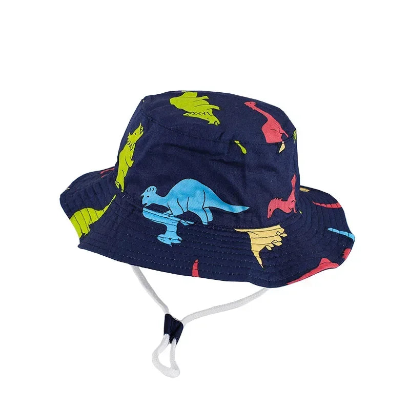 Panama Summer Baby Girls and Boys Sun Bucket Hat with Cotton Material