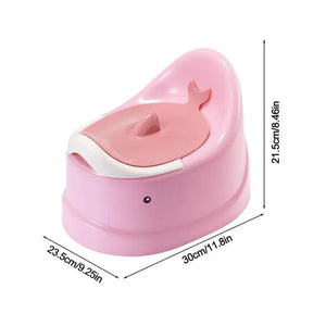 Child Potty Training Toilet Seat with Stable Oval Bottom Design and Non-Slip Surface