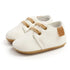 " Baby Shoes: Retro PU Leather Toddler Shoes with Anti-Slip Rubber Sole, Unisex Newborn Moccasins for First Walkers"