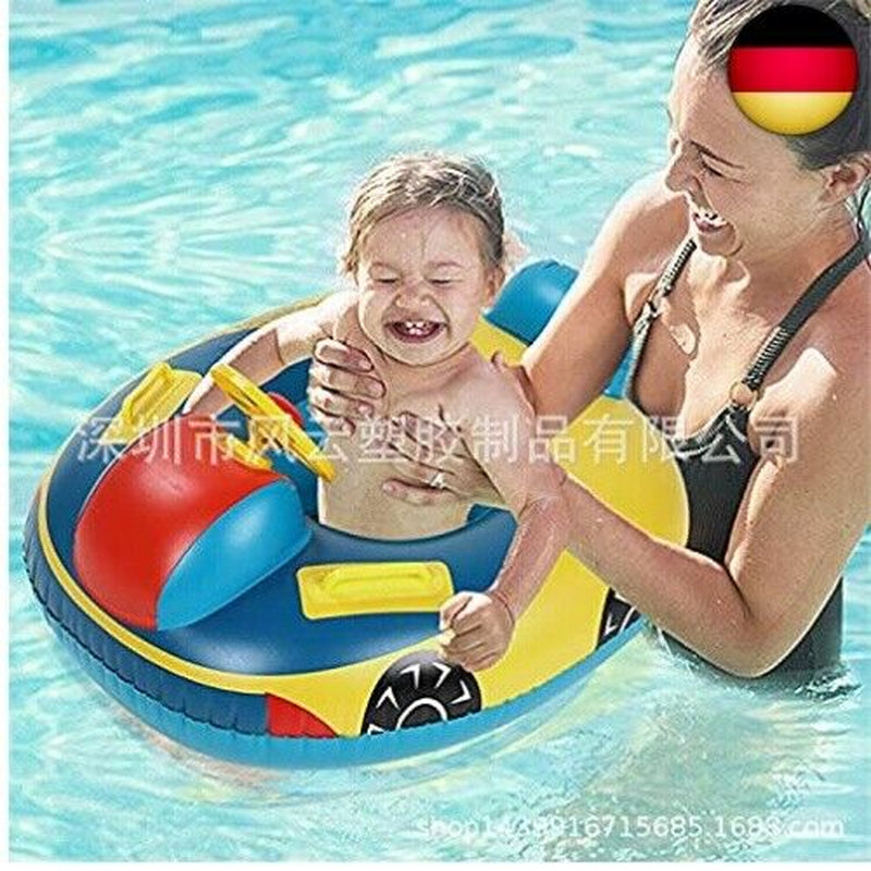 Easy Cute Inflatable Baby Swim Ring, Baby Car Swimming