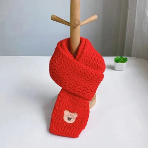 Warm and Cozy Baby Winter Hat with Plush Lining and Pompom - Kids Beanie Scarf Set for Girls and Boys