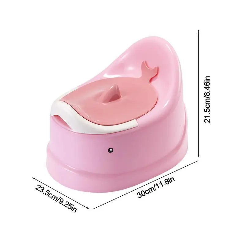 Child Potty Training Toilet Seat with Stable Oval Bottom Design and Non-Slip Surface