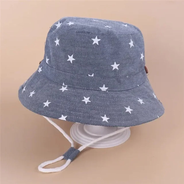 Panama Summer Baby Girls and Boys Sun Bucket Hat with Cotton Material