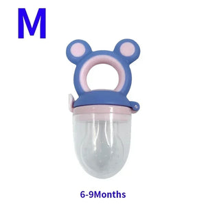 Silicone Baby Feeder - Fresh Food Nibbler for Infants - Bear Shape - Fruit Feeding - Safe Supplies