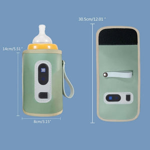 "Portable USB Milk Bottle Warmer for Baby Nursing Bottles on-the-go!"