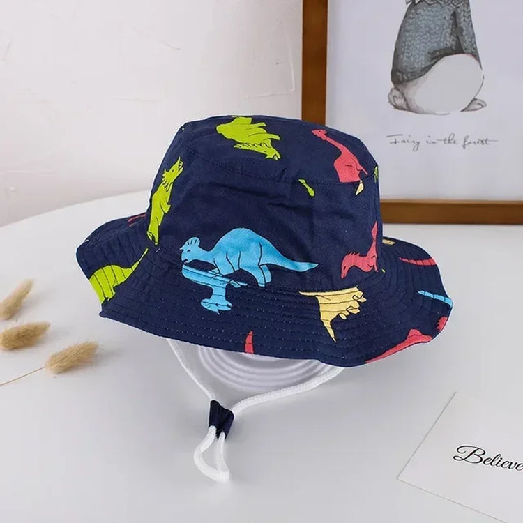 Panama Summer Baby Girls and Boys Sun Bucket Hat with Cotton Material