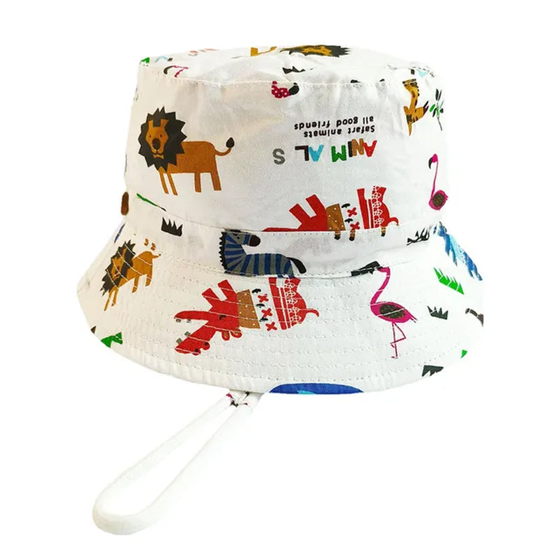 Panama Summer Baby Girls and Boys Sun Bucket Hat with Cotton Material