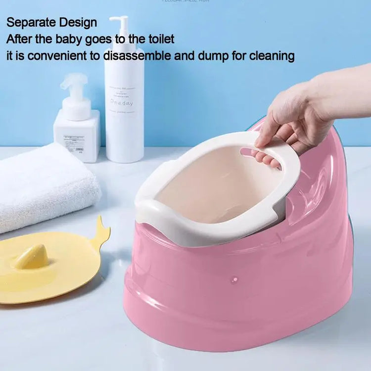 Child Potty Training Toilet Seat with Stable Oval Bottom Design and Non-Slip Surface