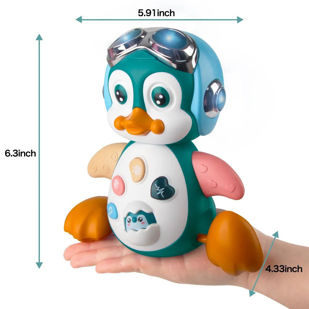 Baby Interactive Penguin Musical Walking Toy for Infant Development