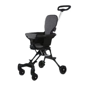 Portable Lightweight Baby Stroller with Travel Trolley and Two-Way Seats