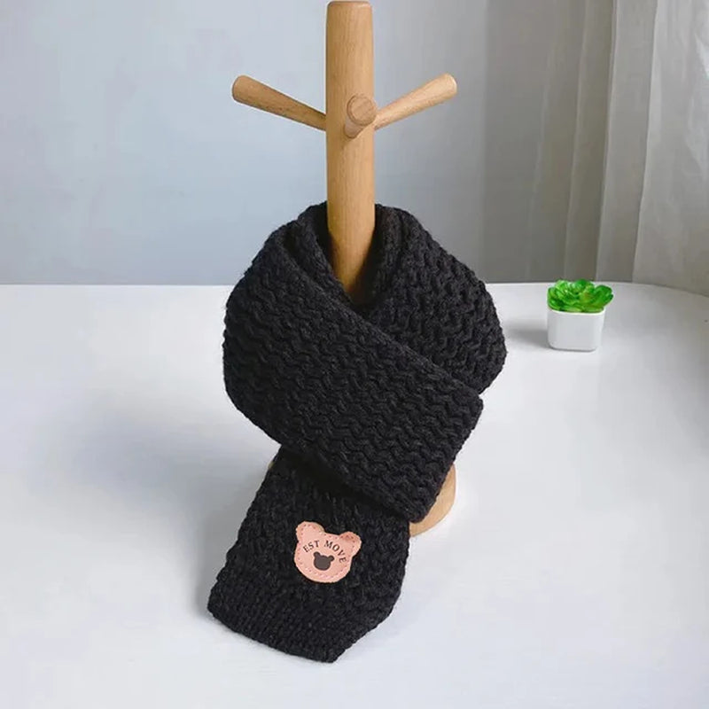 Warm and Cozy Baby Winter Hat with Plush Lining and Pompom - Kids Beanie Scarf Set for Girls and Boys