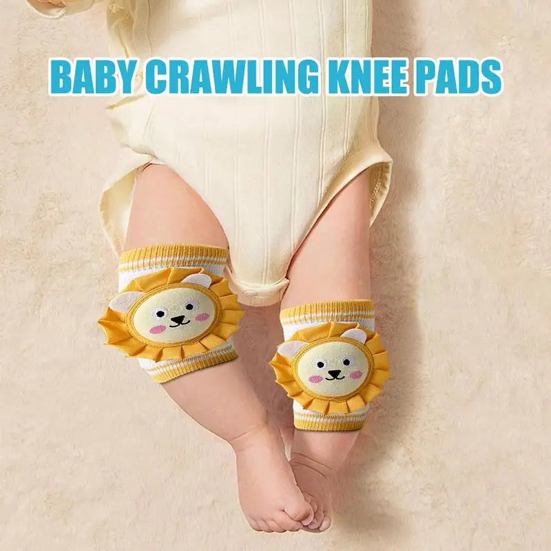 Professional Title: "Set of 2 Baby Crawling Knee Pads - Thickened, Anti-Slip, Machine Washable Toddler Kneepads for Safety"