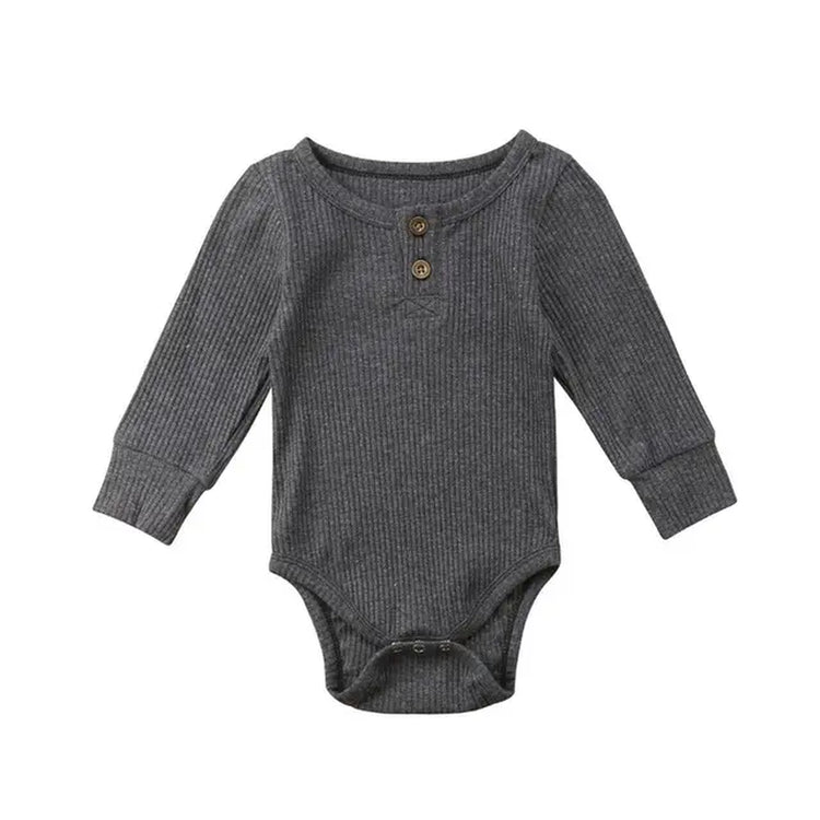 "8Color 0-24 Months Toddler Baby Girls Basic Pure Color Outfit Long Sleeve Cotton Romper Solid Jumpsuit Clothing"