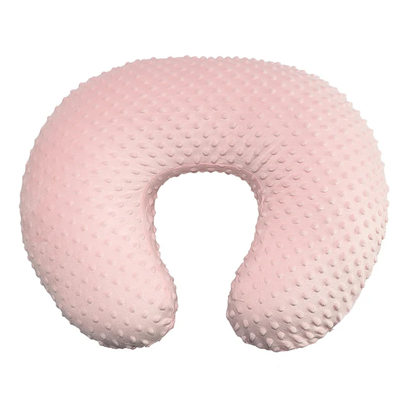 Baby Nursing Pillow Cover Minky Breastfeeding Pillow Slipcover Ultra Soft Snug Fits on Newborn Nursing Pillow