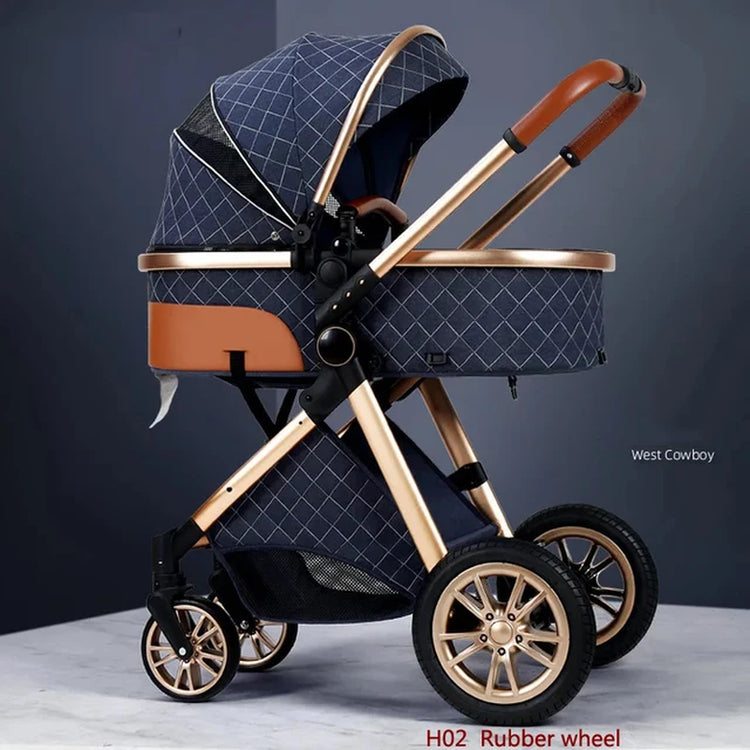 New 3 in 1 Baby Stroller High Landscape Carriage Light Newborn Pram Shock Proof Two Way 2 in 1 Kid Car Baby Comfort Cart 2024