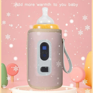 "Portable USB Milk Bottle Warmer for Baby Nursing Bottles on-the-go!"