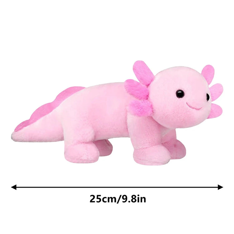 25cm Pink Axolotl Plush Toy - Soft Stuffed Animal Doll for Kids and Adults - Gift Idea for Gamers and Home Decoration