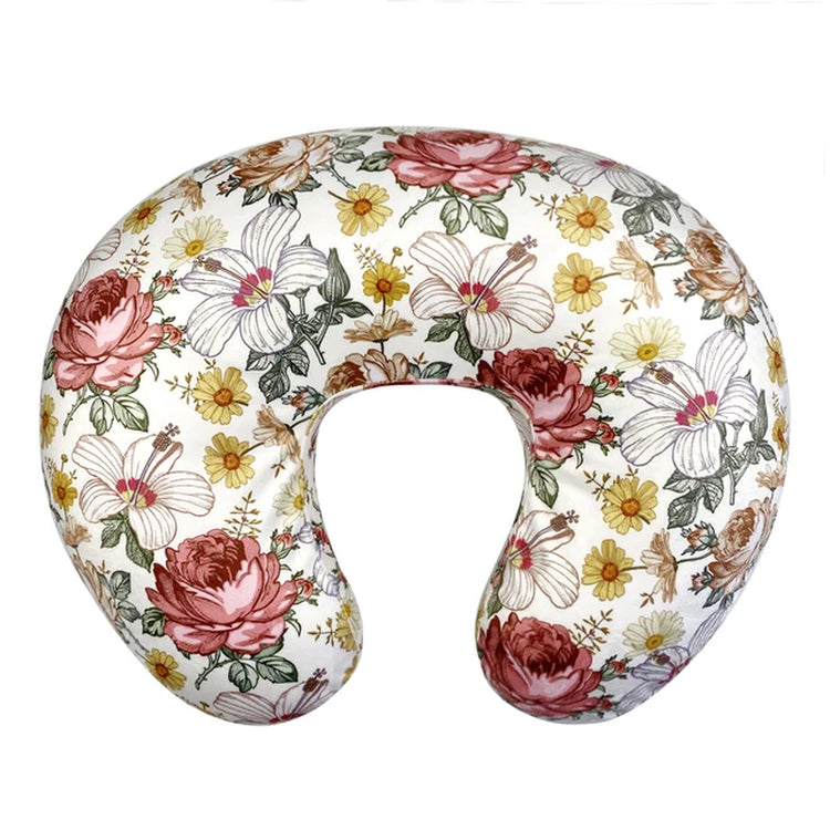 Baby Nursing Pillow Cover Minky Breastfeeding Pillow Slipcover Ultra Soft Snug Fits on Newborn Nursing Pillow