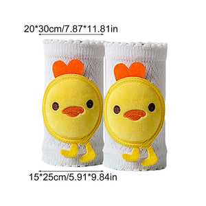 Professional Title: "Set of 2 Baby Crawling Knee Pads - Thickened, Anti-Slip, Machine Washable Toddler Kneepads for Safety"