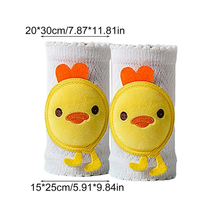 Professional Title: "Set of 2 Baby Crawling Knee Pads - Thickened, Anti-Slip, Machine Washable Toddler Kneepads for Safety"