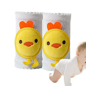 Professional Title: "Set of 2 Baby Crawling Knee Pads - Thickened, Anti-Slip, Machine Washable Toddler Kneepads for Safety"