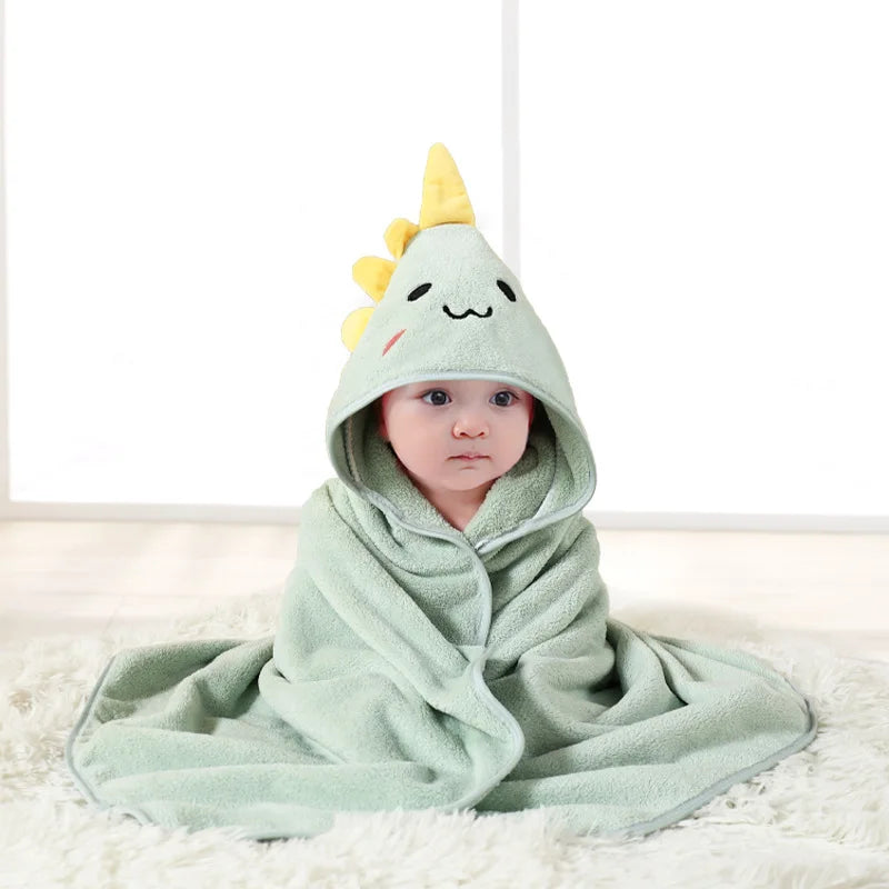 Hooded Cartoon Animal Baby Bath Towel for Boys and Girls