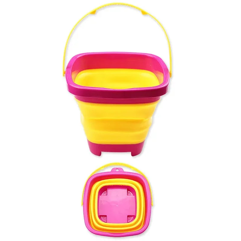 Children Beach Toys Kids Play Water Toys Foldable Portable Sand Bucket Summer Outdoor Toy Beach Play Sand Water Game Toy for Kid