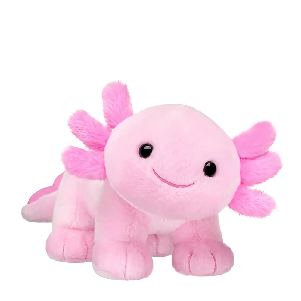 25cm Pink Axolotl Plush Toy - Soft Stuffed Animal Doll for Kids and Adults - Gift Idea for Gamers and Home Decoration