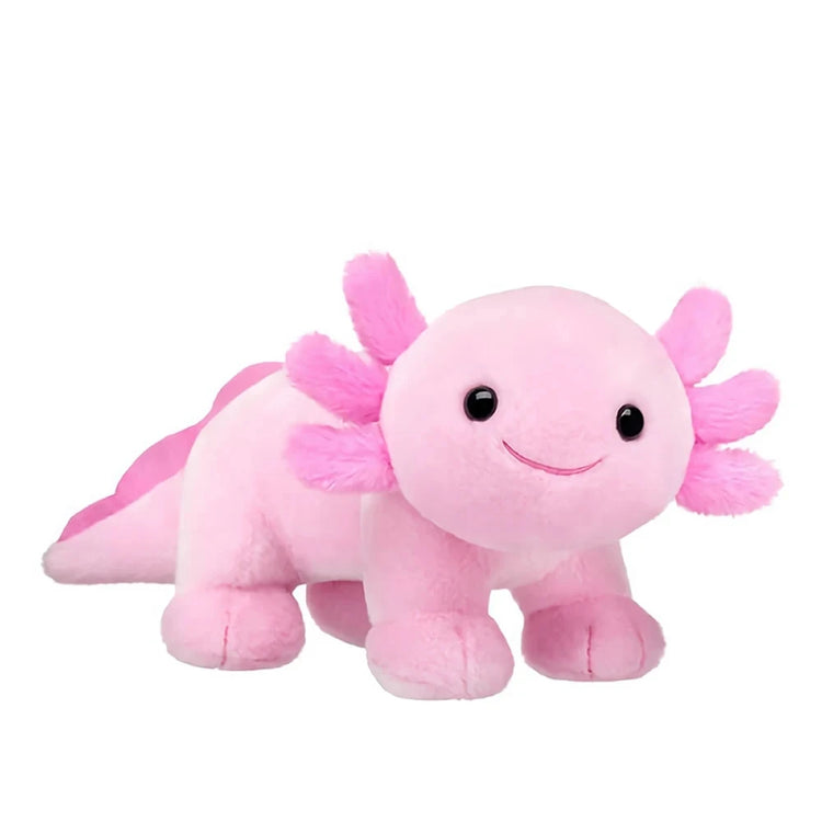 25cm Pink Axolotl Plush Toy - Soft Stuffed Animal Doll for Kids and Adults - Gift Idea for Gamers and Home Decoration