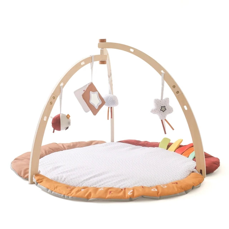 Baby Toys Wooden Play Gym Hanging Mobile Bed Holder Animal Pendant Stroller Baby Toy Bell Wood Rattle Newborn Educational Toy