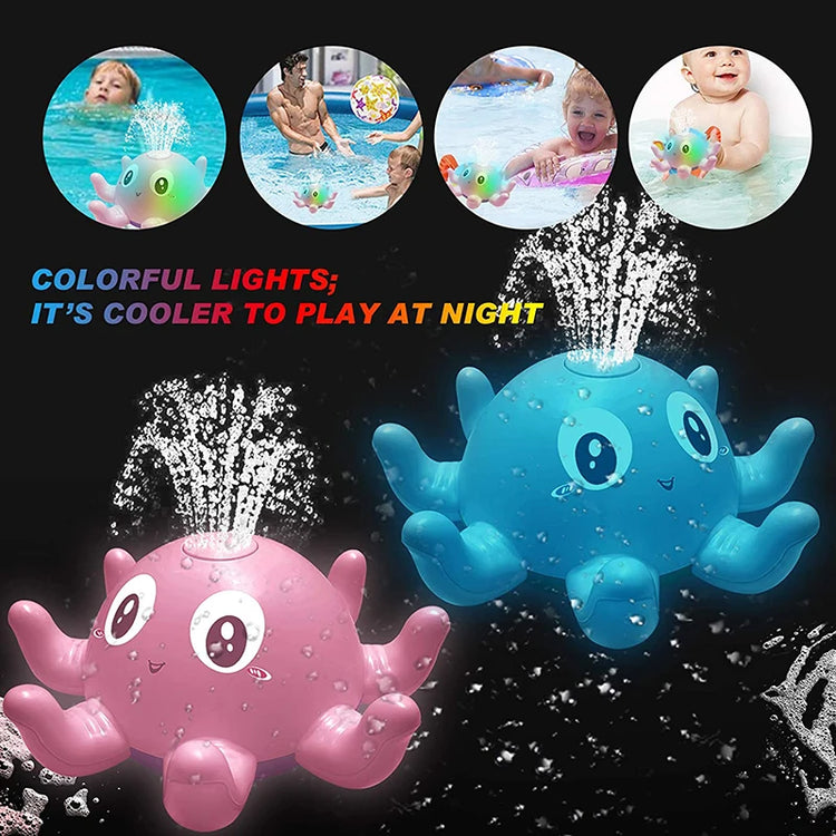 Electric Whale Bath Ball with Light Music and LED Lights - Baby Bath Toys for Kids