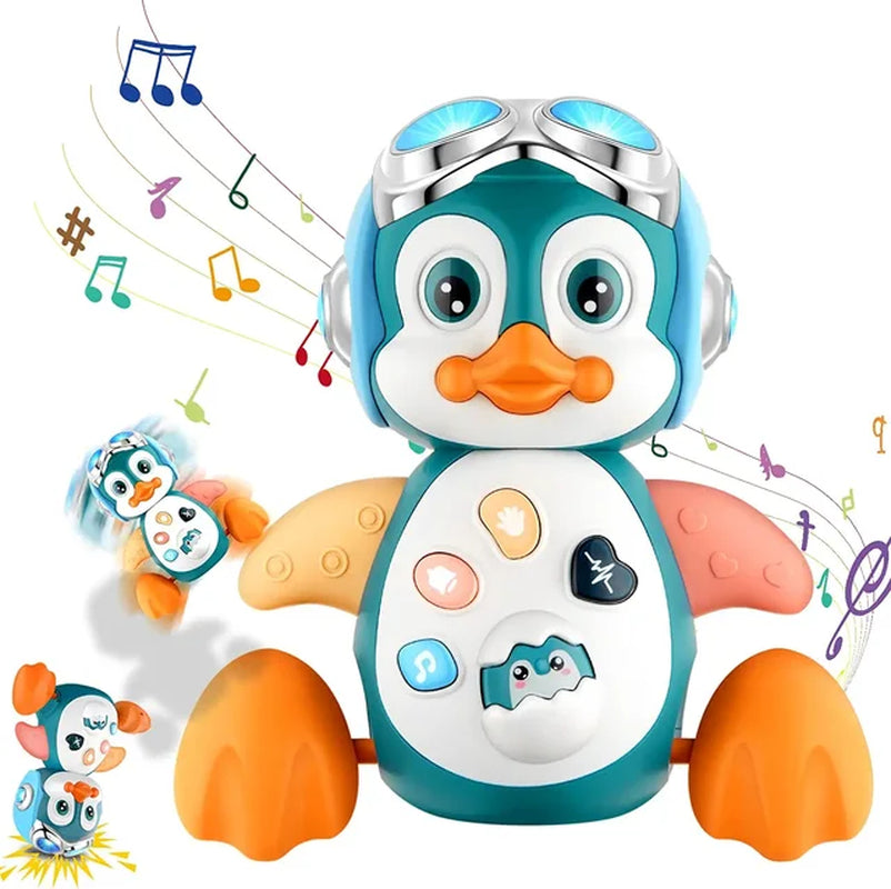 Baby Interactive Penguin Musical Walking Toy for Infant Development