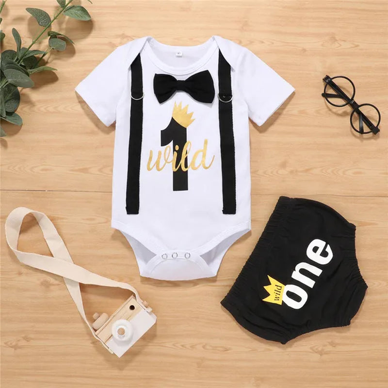 "My First Birthday Boys Outfit Set for Baby Summer: Party Cake Smash Outfit & Suit"