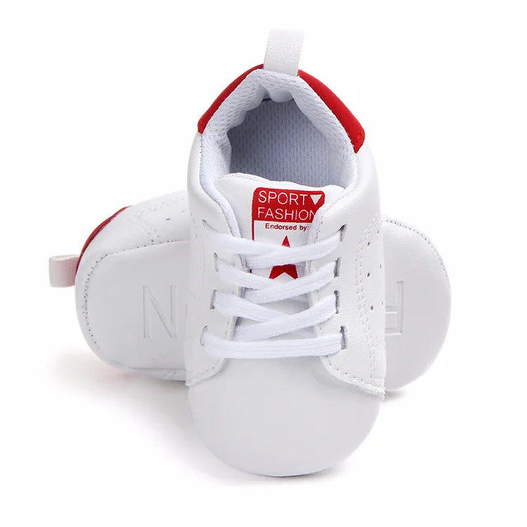 Infant Soft Sole Lace Up Sneakers for Baby Boys and Girls - 0-18 Months