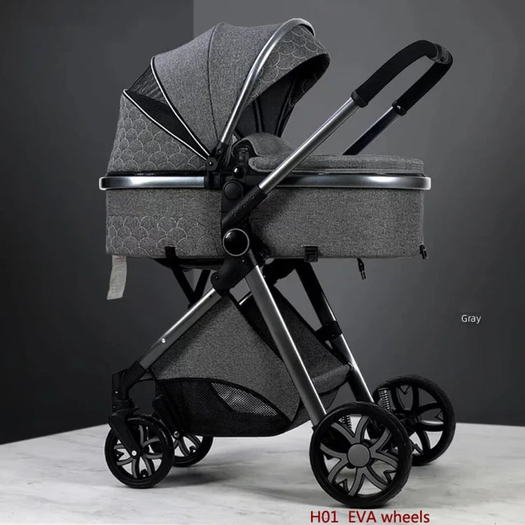 New 3 in 1 Baby Stroller High Landscape Carriage Light Newborn Pram Shock Proof Two Way 2 in 1 Kid Car Baby Comfort Cart 2024