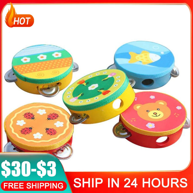 "Mini Musical Beat Hand Drum: Fun Educational Baby Music Toy!"