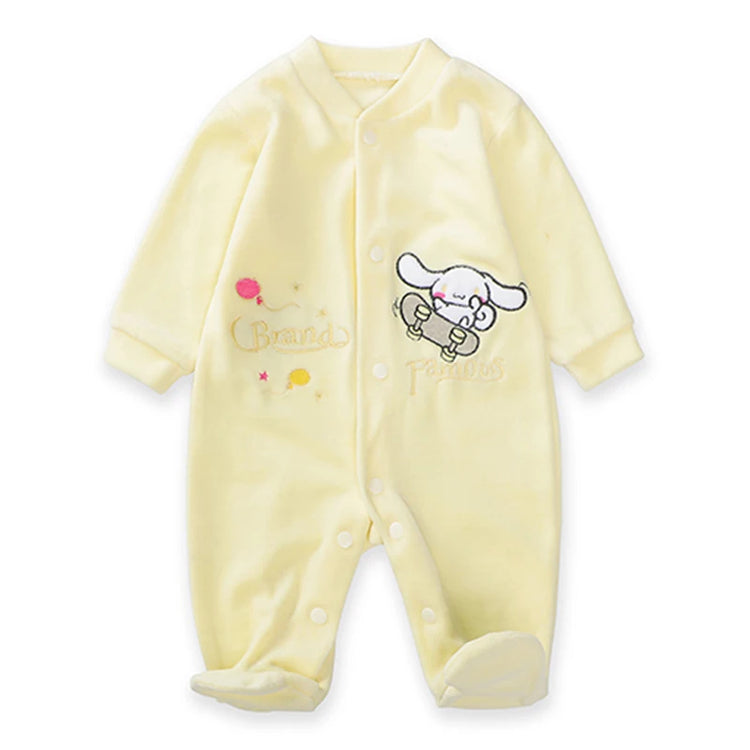 ```Unisex Baby Christmas Romper with Long Sleeves and Cartoon Hood, Ideal for Spring and Autumn```