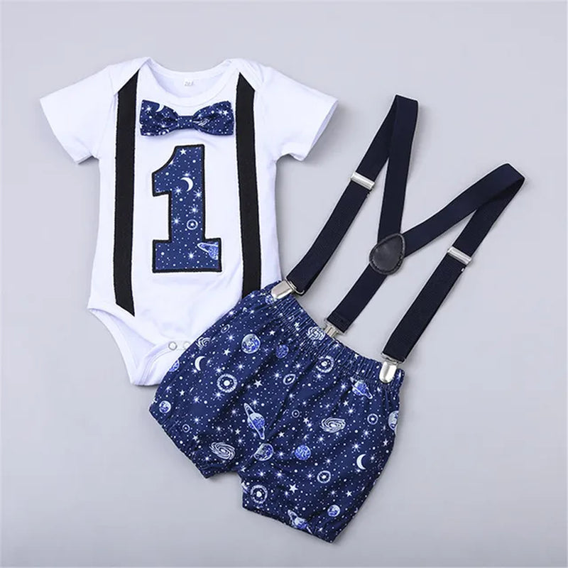 "My First Birthday Boys Outfit Set for Baby Summer: Party Cake Smash Outfit & Suit"