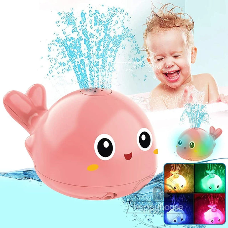 Electric Whale Bath Ball with Light Music and LED Lights - Baby Bath Toys for Kids